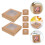 12Pcs Brown Kraft Cupcake Containers Cake Carrier with Clear Display 9