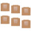 12Pcs Brown Kraft Cupcake Containers Cake Carrier with Clear Display 2