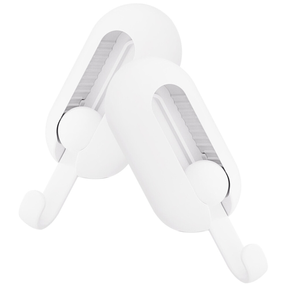 10Pcs Punch Free White Wall Hooks Adhesive Hooks For Towels Coats Hats 013523036371