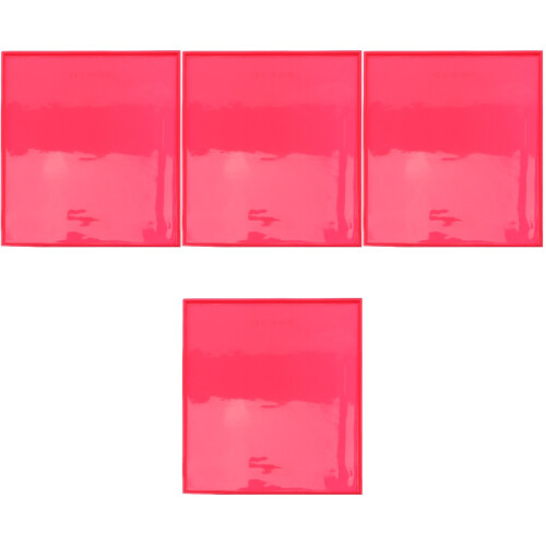4Pcs Red Silicone Pastry Baking Mat Non-Stick Flexible Roll Pads 2