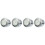 4Pcs Waterproof Handlebar Clock White Luminous Motorcycle Accessories 2