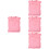 4Sets Pink Reusable Cotton Doll Sleeping for Kids Doll Decor 8