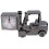 2Pcs Plastic Forklift Desktop Clock Retro Style Study Decoration 9