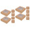 12Pcs Brown Kraft Cupcake Containers Cake Carrier with Clear Display 5
