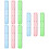 3Pcs Plastic Rulers Transparent Assorted Color for Kids Use 8