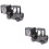 2Pcs Plastic Forklift Desktop Clock Retro Style Study Decoration 4