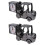 2Pcs Plastic Forklift Desktop Clock Retro Style Study Decoration 3
