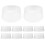50Pcs White Plastic Hat Inner Stands Baseball Hat Accessories 1