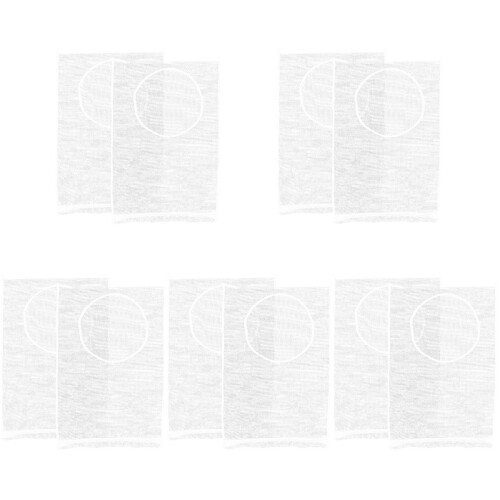 10Pcs White Hanging Mesh Laundry Bags Strong Hamper Liners 2