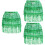 3Pcs Elegant Dancing Skirts with Sequin Hip Scarves 8