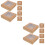 12Pcs Brown Kraft Cupcake Containers Cake Carrier with Clear Display 6