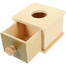 2Pièces Jeux Éducatifs Boîte De Lancer Bois Couleurs Assorties Enfants