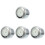 4Pcs Waterproof Handlebar Clock White Luminous Motorcycle Accessories 6