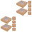 12Pcs Brown Kraft Cupcake Containers Cake Carrier with Clear Display 4