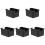 5Pcs Black Tea Bag Storage Box Plastic Organizer for Coffee Candy 4