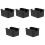 5Pcs Black Tea Bag Storage Box Plastic Organizer for Coffee Candy 5