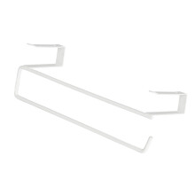 3Pcs White Iron Wire Wardrobe Storage Rack Under Cabinet Hanging Shelf