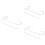 3Pcs White Iron Wire Wardrobe Storage Rack Under Cabinet Hanging Shelf 5