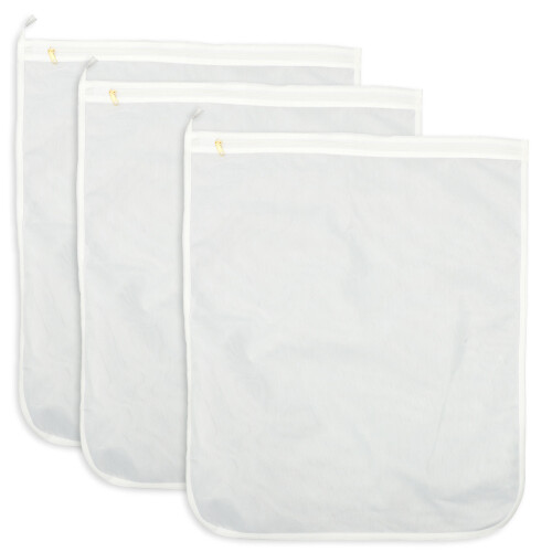 9Pcs White Mesh Laundry Washing Bags Storage for Underwear