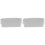 2Pcs White Plastic Bedside Hanging Storage Organizer for Office 2
