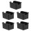 5Pcs Black Tea Bag Storage Box Plastic Organizer for Coffee Candy 8
