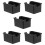 5Pcs Black Tea Bag Storage Box Plastic Organizer for Coffee Candy 10