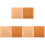 6Pcs Brown Foldable Gobang Chessboards Durable Convenient Home Boards 2