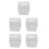 10Pcs Square White Ceramic Candy Bowls for Wedding Snack Holder Use 8