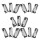 60Pcs Silver Spring Clipboard Clips Metal for Office & Classroom Use 1