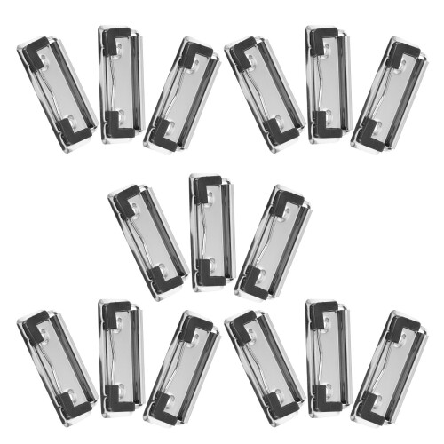 60Pcs Silver Spring Clipboard Clips Metal for Office & Classroom Use