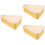 3Pcs Thickened Yellow Pizza Holders Freshness-Keeping Takeout Boxes 6