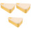 3Pcs Thickened Yellow Pizza Holders Freshness-Keeping Takeout Boxes 3