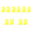 10Pcs Yellow Plastic Bookends L-Shaped Desktop Book Organizer for Home 3