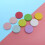 20Pcs Round Rubber Carving Blocks Assorted Colors DIY Stamp Making 10
