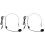 2Pcs Black Headset Microphone for Speaker Lightweight Condenser Mic 2
