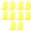 10Pcs Yellow Plastic Bookends L-Shaped Desktop Book Organizer for Home 7