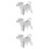 3Pcs Ceramic Milk Jug White Coffee Creamer Jug for Dining 11