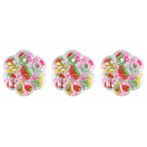 Kinderclip Oorknopjes Multikleur Fruit Leuk 2