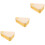 3Pcs Thickened Yellow Pizza Holders Freshness-Keeping Takeout Boxes 5