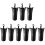 9Pcs Compact Black Plastic Umbrella Holder and Car Storage Buckets 2