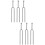 6Pcs Compact Silver Guitar Tuning Forks for Music Players 7