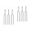 6Pcs Compact Silver Guitar Tuning Forks for Music Players 4
