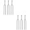 6Pcs Compact Silver Guitar Tuning Forks for Music Players 6