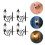 8Pcs Black Mini Wall Lamp Model LED Lights for Micro Landscaping Decor 5