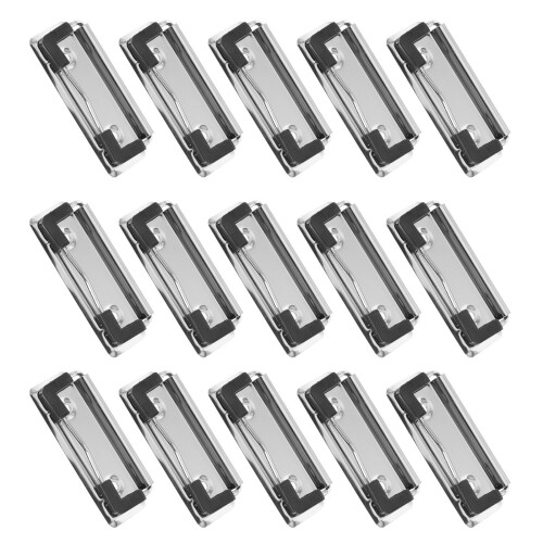 60Pcs Silver Spring Clipboard Clips Metal for Office & Classroom Use 1