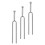 6Pcs Compact Silver Guitar Tuning Forks for Music Players 9