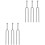 6Pcs Compact Silver Guitar Tuning Forks for Music Players 3