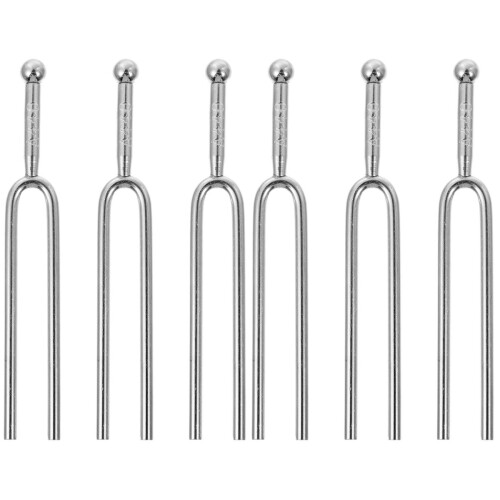 6Pcs Compact Silver Guitar Tuning Forks for Music Players 1