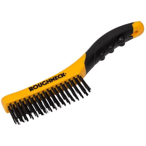 Roughneck Roughneck Shoe Handle Wire Brush Soft Grip 255mm (10in)