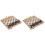 2Sets Assorted Color Folding Chessboard Wooden Chess Game for Kids 2